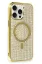 Newface iPhone 14 Pro Max Kılıf Diamond Magsafe Kapak - Gold resmi