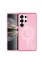 Newface Samsung Galaxy S23 Ultra Kılıf Glow Magsafe Kapak - Pembe resmi