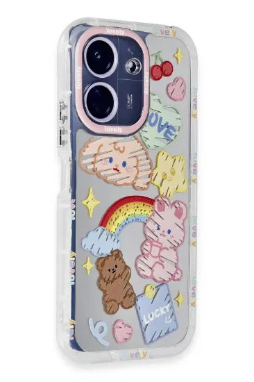 Newface Xiaomi Redmi 13C Kılıf Reflexion Desenli Kapak - Desen 4 resmi