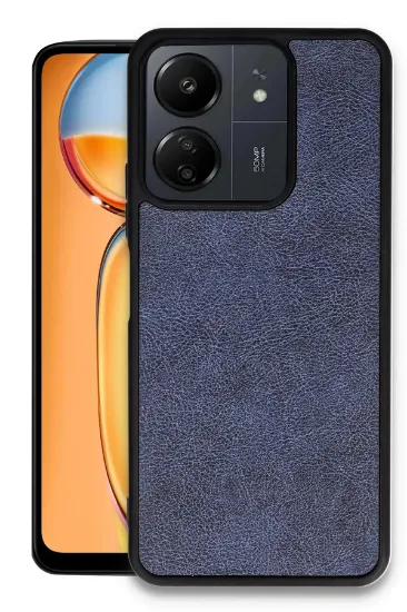 Newface Xiaomi Redmi 13C Kılıf Aras Deri Kapak - Lacivert resmi