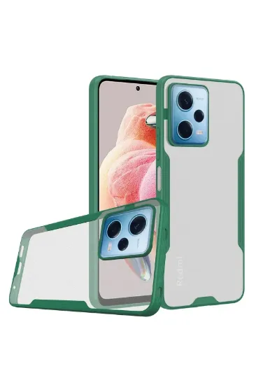 Newface Xiaomi Redmi Note 12 5G Kılıf Platin Silikon - Yeşil resmi