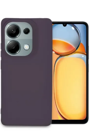 Newface Xiaomi Redmi Note 13 Pro 4G Kılıf Petro Silikon - Mürdüm resmi