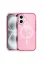 Newface iPhone 16 Kılıf Glow Magsafe Kapak - Pembe resmi