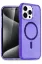 Newface iPhone 16 Pro Kılıf Glow Magsafe Kapak - Mor resmi