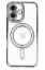 Newface iPhone 16 Plus Kılıf Joke Simli Magneticsafe Kılıf - Gri resmi