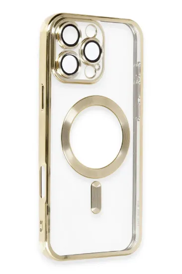 Newface iPhone 16 Pro Max Kılıf Kross Magneticsafe Kapak - Gold resmi