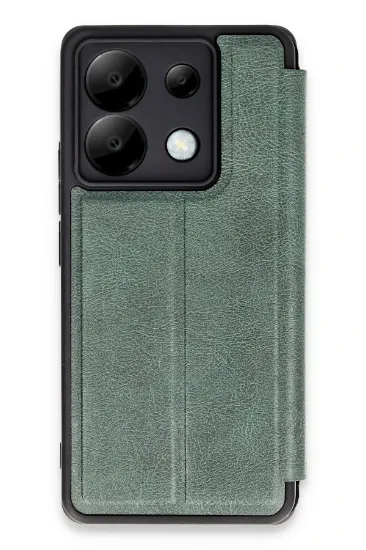 Newface Xiaomi Redmi Note 13 Pro 5G Kılıf Flip Cover - Koyu Yeşil resmi