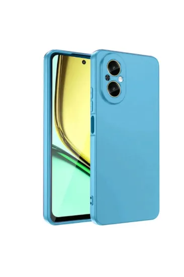 Newface Realme 12 Lite Kılıf First Silikon - Mavi resmi