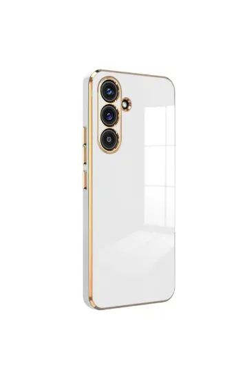 Newface Samsung Galaxy S24 FE Kılıf Volet Silikon - Beyaz resmi
