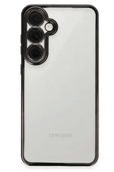 Newface Samsung Galaxy S24 FE Kılıf Razer Lensli Silikon - Siyah resmi