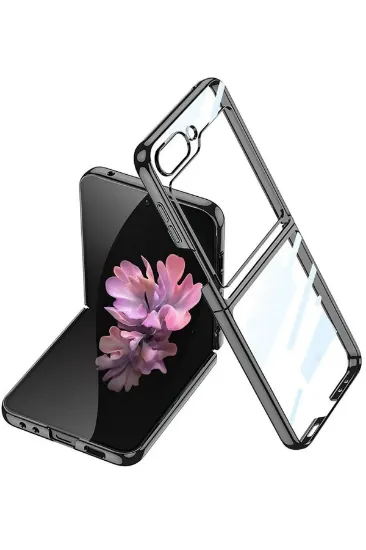 Newface Samsung Galaxy Z Flip 6 Kılıf Fold Element Kapak - Siyah resmi