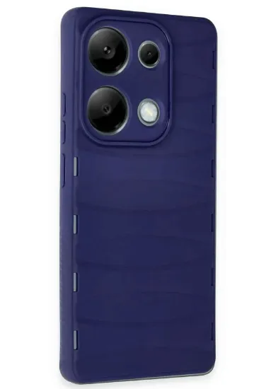 Newface Xiaomi Redmi Note 13 Pro 4G Kılıf Bibercas Silikon Kapak - Lacivert resmi