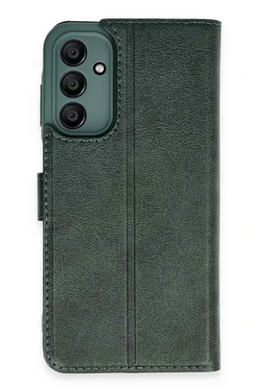 Newface Samsung Galaxy M15 Kılıf Trend S Plus Kapaklı Kılıf - Yeşil resmi