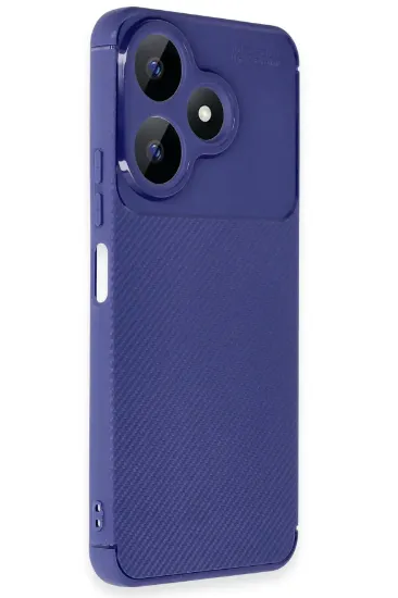Newface Xiaomi Redmi 13 4G Kılıf Auto Focus Karbon Kapak - Lacivert resmi