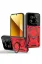 Newface Xiaomi Mi 14 Ultra Kılıf Joy Lens Standlı Kapak - Kırmızı resmi