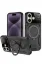 Newface iPhone 16 Kılıf Joy Lens Standlı Kapak - Siyah resmi