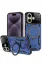 Newface iPhone 16 Kılıf Joy Lens Standlı Kapak - Lacivert resmi