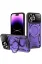 Newface iPhone 16 Pro Max Kılıf Joy Lens Standlı Kapak - Mor resmi