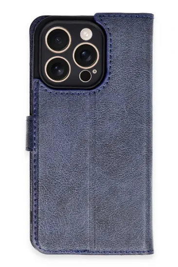 Newface iPhone 16 Pro Kılıf Trend S Plus Kapaklı Kılıf - Lacivert resmi