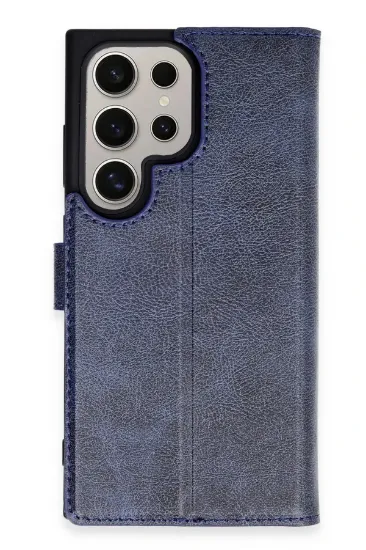 Newface Samsung Galaxy S24 Ultra Kılıf Trend S Plus Kapaklı Kılıf - Lacivert resmi