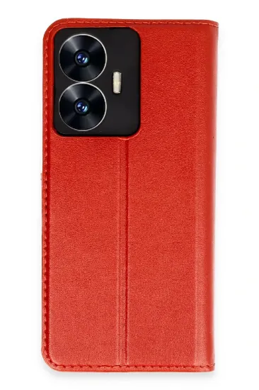 Newface Realme C55 Kılıf Trend S Plus Kapaklı Kılıf - Kırmızı resmi