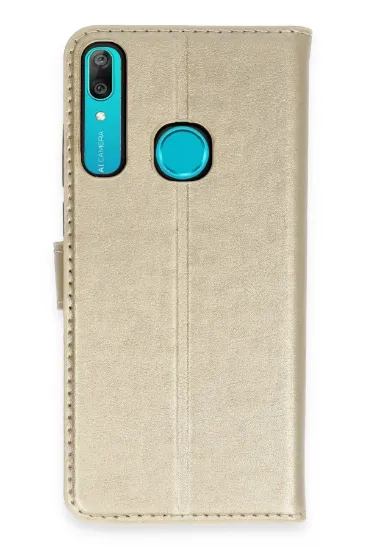 Newface Huawei Y6 Prime Kılıf Trend S Plus Kapaklı Kılıf - Gold resmi