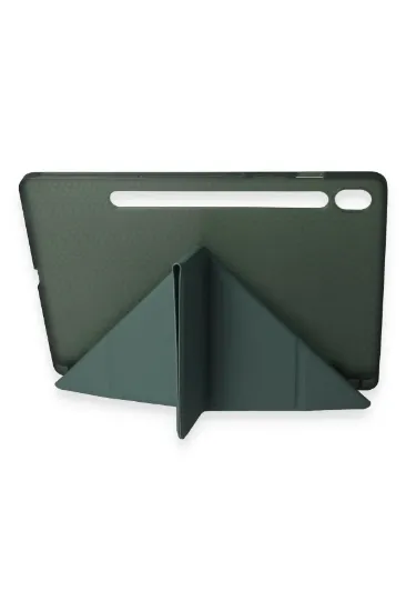 Newface Samsung Galaxy T870 Tab S7 11 Kılıf Kalemlikli Mars Tablet Kılıfı - Koyu Yeşil resmi