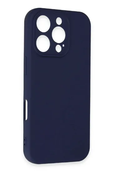 Newface iPhone 16 Pro Kılıf First Silikon - Lacivert resmi