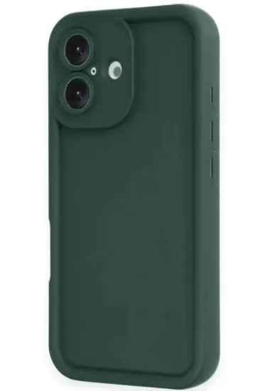 Newface iPhone 16 Kılıf Viera Silikon - Koyu Yeşil resmi
