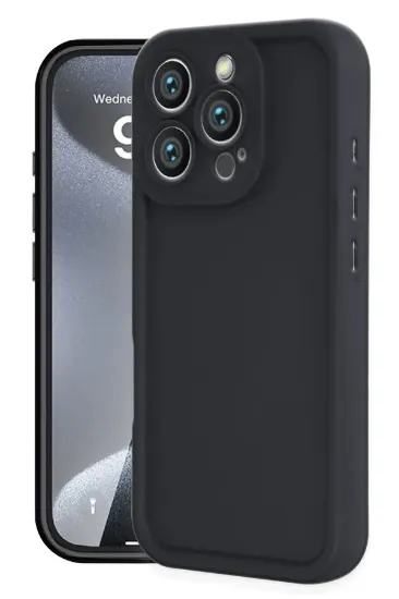 Newface iPhone 16 Pro Max Kılıf Viera Silikon - Siyah resmi