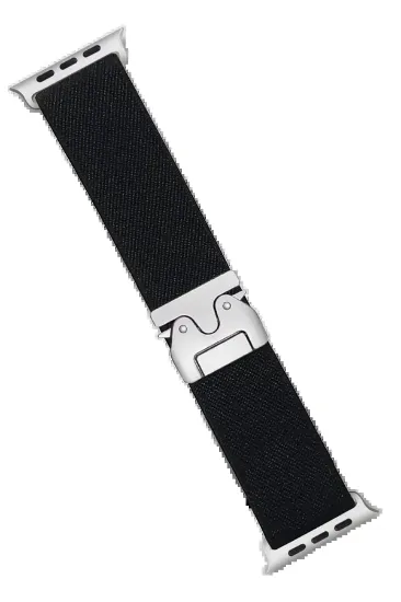 Newface Apple Watch 42mm Forest Kumaş Kordon - Siyah resmi