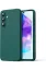 Newface Samsung Galaxy A16 5G Kılıf Nano içi Kadife Silikon - Koyu Yeşil resmi