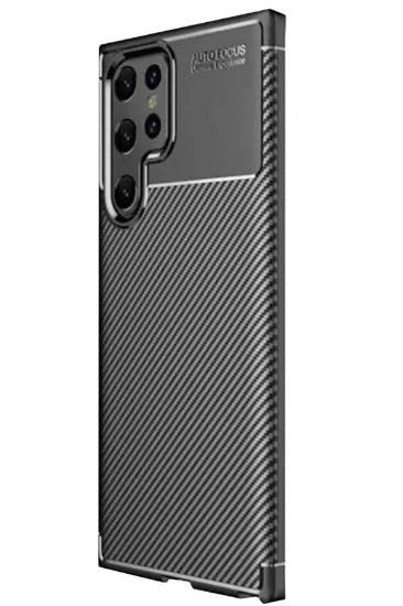 Newface Samsung Galaxy S25 Ultra Kılıf Auto Focus Karbon Kapak - Siyah resmi