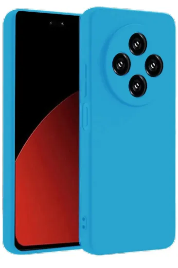 Newface Xiaomi Redmi 14C Kılıf Nano içi Kadife Silikon - Mavi resmi