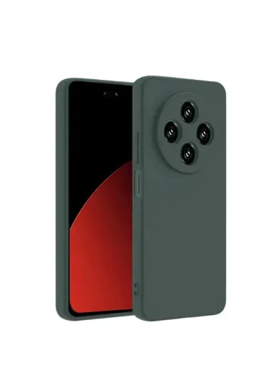 Newface Xiaomi Redmi 14C Kılıf Nano içi Kadife Silikon - Koyu Yeşil resmi