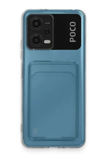 Newface Xiaomi Poco X5 5G Kılıf Kart Şeffaf Silikon - Şeffaf resmi
