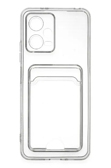 Newface Xiaomi Poco X5 5G Kılıf Kart Şeffaf Silikon - Şeffaf resmi