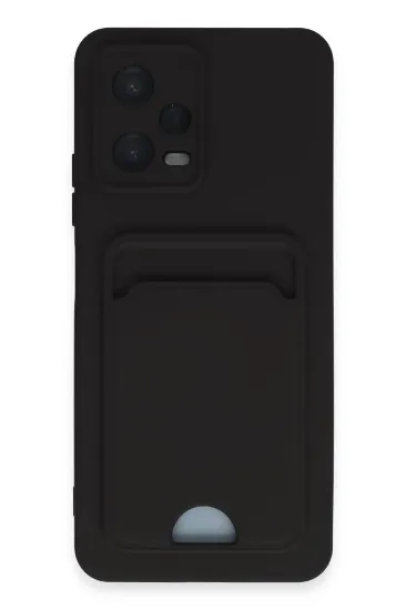 Newface Xiaomi Poco X5 5G Kılıf Kelvin Kartvizitli Silikon - Siyah resmi