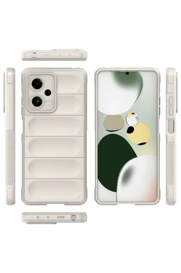 Newface Xiaomi Poco X5 5G Kılıf Optimum Silikon - Krem resmi