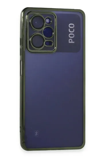 Newface Xiaomi Poco X5 Pro 5G Kılıf Razer Lensli Silikon - Yeşil resmi