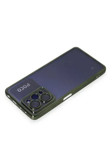 Newface Xiaomi Poco X5 Pro 5G Kılıf Razer Lensli Silikon - Yeşil resmi