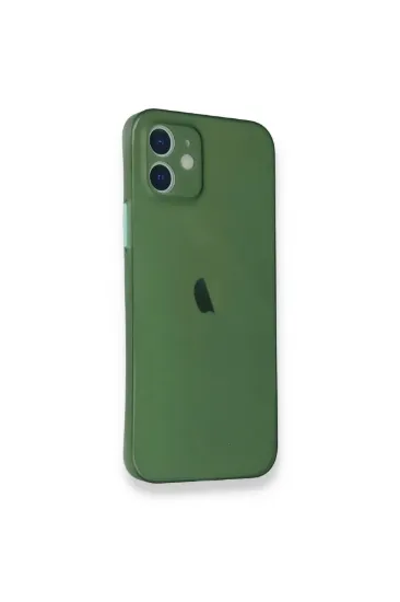 Newface iPhone 12 Mini Kılıf PP Ultra İnce Kapak - Yeşil resmi