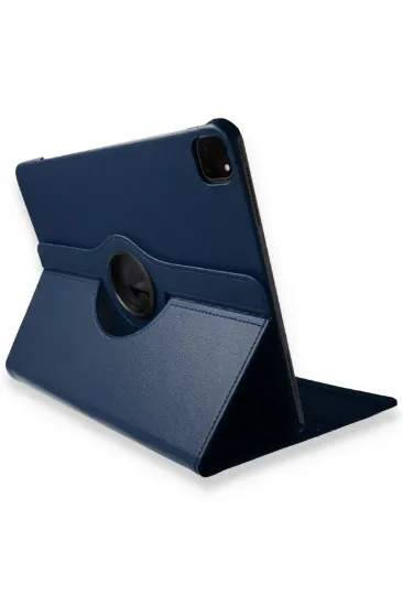 Newface iPad Air 4 10.9 Kılıf 360 Tablet Deri Kılıf - Lacivert resmi