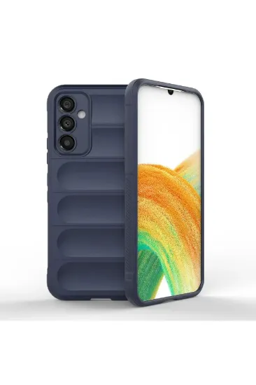 Newface Samsung Galaxy A24 4G Kılıf Optimum Silikon - Lacivert resmi