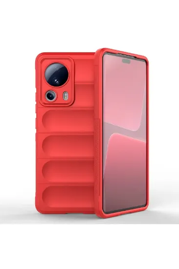 Newface Xiaomi Mi 13 Lite Kılıf Optimum Silikon - Kırmızı resmi