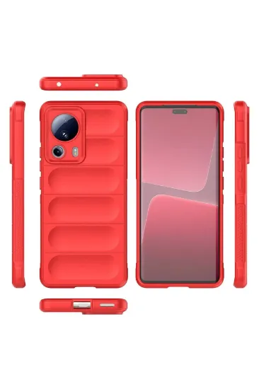 Newface Xiaomi Mi 13 Lite Kılıf Optimum Silikon - Kırmızı resmi