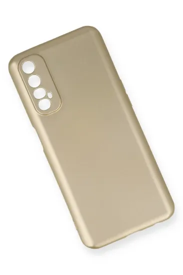 Newface Realme 7 Kılıf First Silikon - Gold resmi