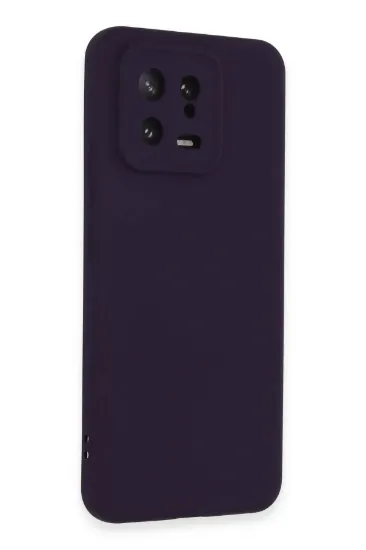Newface Xiaomi Mi 13 Kılıf Nano içi Kadife Silikon - Mor resmi