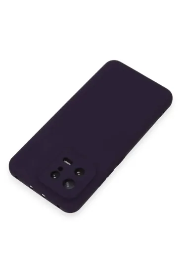 Newface Xiaomi Mi 13 Kılıf Nano içi Kadife Silikon - Mor resmi