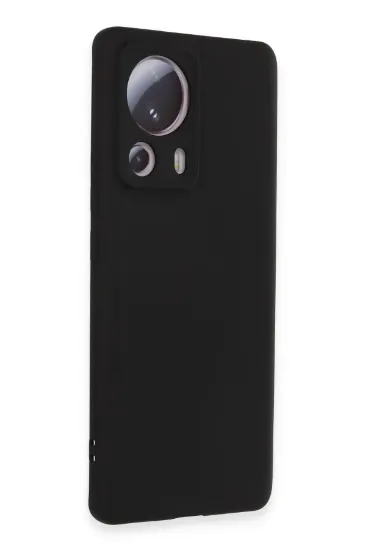 Newface Xiaomi Mi 13 Lite Kılıf Nano içi Kadife Silikon - Siyah resmi